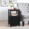 Oxford End Table With Storage Cabinet And Shelf - Breighton Home