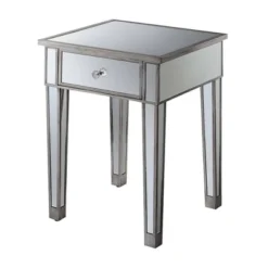 Gold Coast Mirrored End Table With Drawer - Breighton Home -Living Room Furniture Store GUEST d8ddfb89 4a99 42a2 a56c f0b75d704e8c