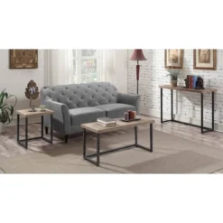 Laredo Parquet Console Table Natural/Black - Breighton Home 11 Laredo Parquet Console Table Natural/Black - Breighton Home -Living Room Furniture Store GUEST dba69ee4 3c0d 455a 8b87 df570803f5ef