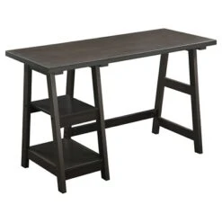 Designs2Go Trestle Desk With Shelves - Breighton Home -Living Room Furniture Store GUEST dce1e693 0860 4d20 872d b1e4fbd1c6b4