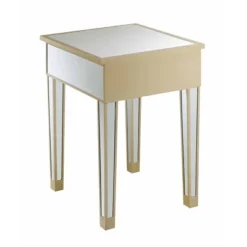 Gold Coast Mirrored End Table With Drawer - Breighton Home -Living Room Furniture Store GUEST df3680eb 8fde 41da b4f3 adcb15350142