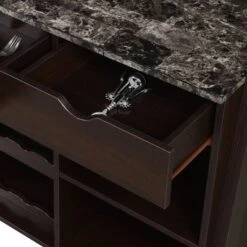Uptown Wine Bar With Cabinet Faux Black Marble/Espresso - Breighton Home 11 Uptown Wine Bar With Cabinet Faux Black Marble/Espresso - Breighton Home -Living Room Furniture Store GUEST e352529b 9ece 4d01 b049 d9e420429a83