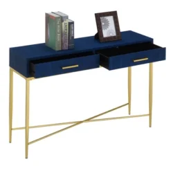 Ashley Console Table Blue/Gold - Breighton Home -Living Room Furniture Store GUEST e70810d0 1ade 4d60 98d2 7aefd3c30070