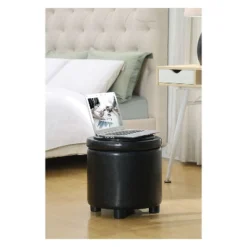 Designs4Comfort Round Accent Storage Ottoman - Breighton Home 20 Designs4Comfort Round Accent Storage Ottoman - Breighton Home -Living Room Furniture Store GUEST e8a63b68 50f2 4b2f 863a 8a21567ad2d4