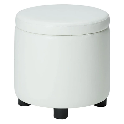 Designs4Comfort Round Accent Storage Ottoman - Breighton Home 12 Designs4Comfort Round Accent Storage Ottoman - Breighton Home - Image 10