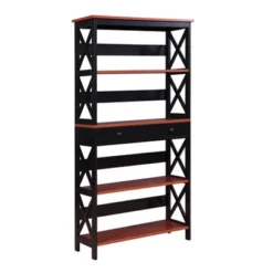 59.75" Oxford 5 Tier Bookcase With Drawer - Breighton Home -Living Room Furniture Store GUEST e93a2200 b1fa 4979 8570 96e42a3d9514