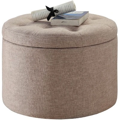 Designs4Comfort Round Shoe Ottoman - Breighton Home 2 Designs4Comfort Round Shoe Ottoman - Breighton Home