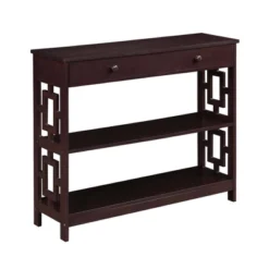 Town Square 1 Drawer Console Table With Shelves - Breighton Home -Living Room Furniture Store GUEST ee7c1c62 5d4b 4ae2 9a27 73728f9c2437