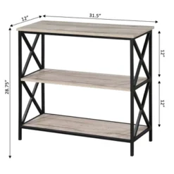 29.25" Tucson 3 Tier Bookcase - Breighton Home -Living Room Furniture Store GUEST ef04bd31 0b0b 42aa ac06 c84b0d14f04e