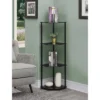 46.5" Designs2Go Classic Glass 4 Tier Corner Shelf - Breighton Home 2 46.5" Designs2Go Classic Glass 4 Tier Corner Shelf - Breighton Home -Living Room Furniture Store GUEST f6b8f86c 8b70 4fef 8c6a 8df6bec5e96d